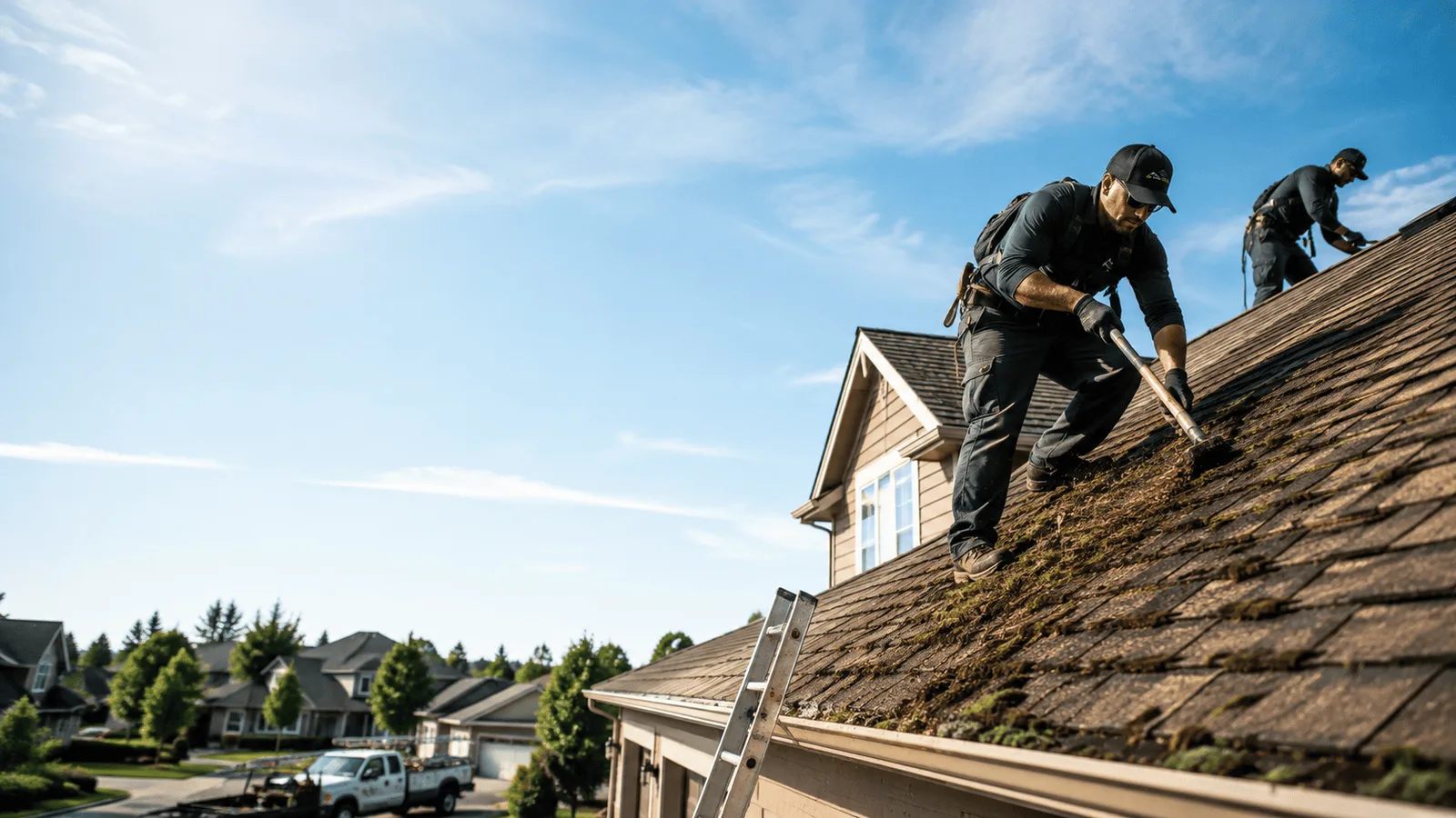 Roof Moss Removal in Winburne, PA near me